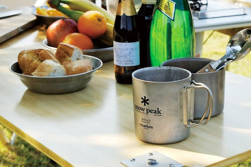 Snow Peak Double Wall Titanium Mug 雙層鈦杯 450ml